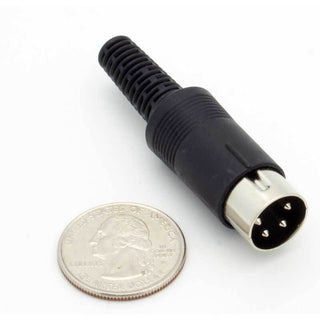 4 Pin DIN Male Inline Plug Connector