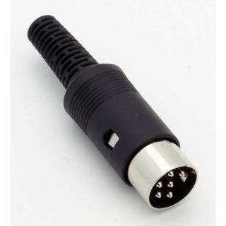 6 Pin DIN Male Inline Plug Connector