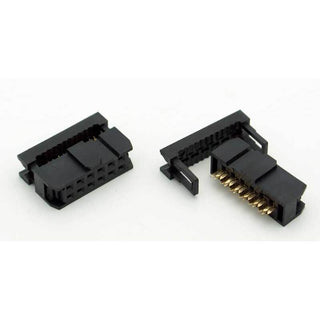12 Pin IDC Female Socket Connector 0.1" (Keyed)