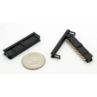 30 Pin IDC Female Socket Connector 0.1" (Keyed)