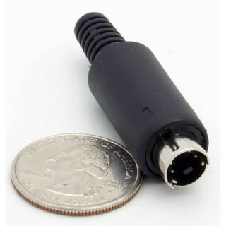 4 Pin Mini-DIN Male Inline Plug Connector