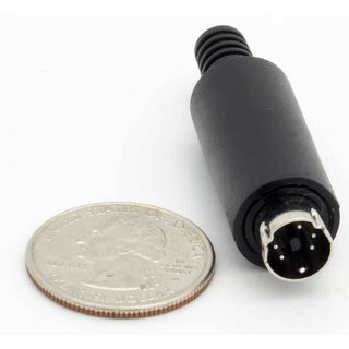 5 Pin Mini-DIN Male Inline Plug Connector