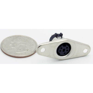 5 Pin Mini-DIN Female Panel Mount Jack
