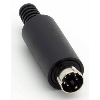 6 Pin Mini-DIN Male Inline Plug Connector