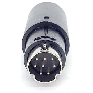 8 Pin Mini-DIN Male Inline Plug Connector