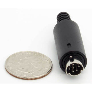 8 Pin Mini-DIN Male Inline Plug Connector