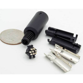 8 Pin Mini-DIN Male Inline Plug Connector
