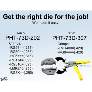 Crimp Die for RG8U/LMR 400/RG174