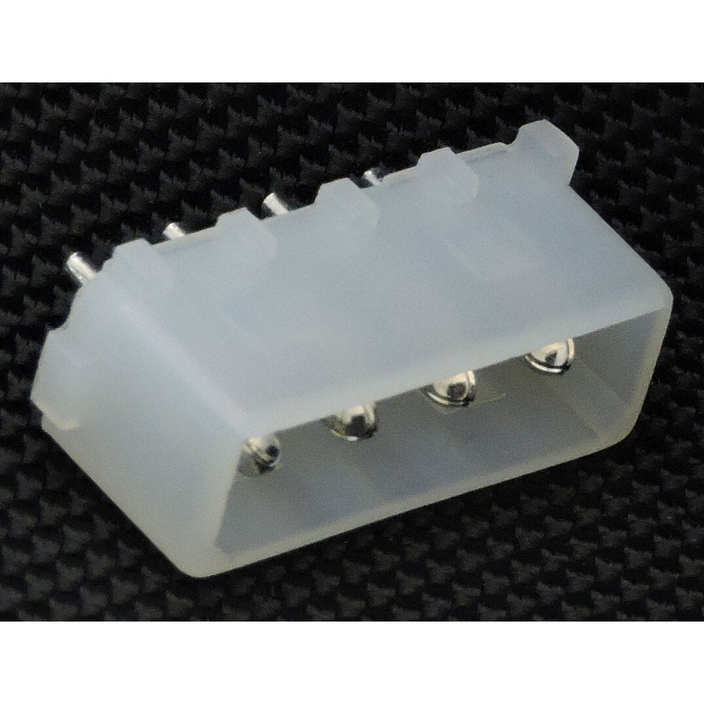 4 Pin Click Base 4 Pin Molex Male PC Mount - 0.084 Pins