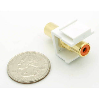 RCA Female Keystone Jack - Orange
