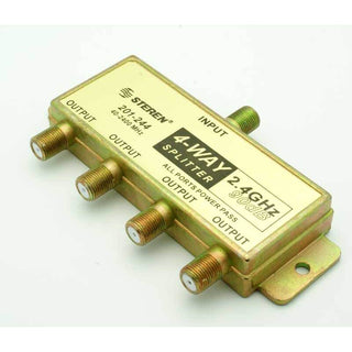 4 Way 2.4GHz Satellite-TV Splitter DC Passing