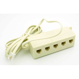 RJ-11 5-Way Telephone Splitter w/6' Cable