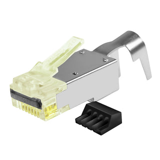 S45-1755P – ProSeries 10G Shielded External Ground – Pass Through RJ45 with Cap45® & Bar45®
