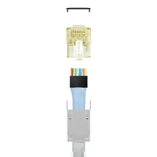 S45-1755P – ProSeries 10G Shielded External Ground – Pass Through RJ45 with Cap45® & Bar45®
