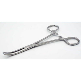 6" Curved Tip Forceps / Hemostat - Stainless Steel