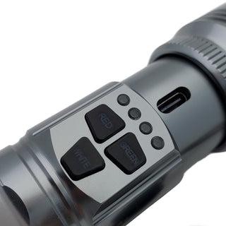 500 Lumen Tri-Color Rechargeable Flashlight with USB-C