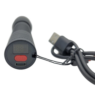 650 Lumen Rechargeable LED Flashlight with Digital Display
