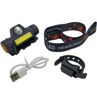 650 Lumen 3-in-1 Rechargeable Headlamp, Bike & Work Light