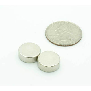 1/2" Round Neodymium Rare Earth Magnet - 2 Pack