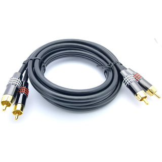 6' RCA Dual Cable - Gold Plated - Red + White - Super High Quality