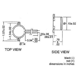 Buzzer 4-15V DC / 15mA