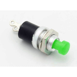 SPST Miniature Push Button Momentary Green N.O. 1A