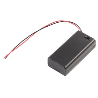 Tayda 2 x AA Battery Holder with Cover and On - Off Switch
