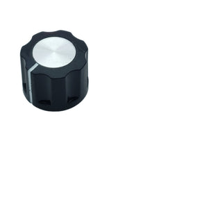 Black Fluted Potentiometer Control Knob - 16 x 12 mm
