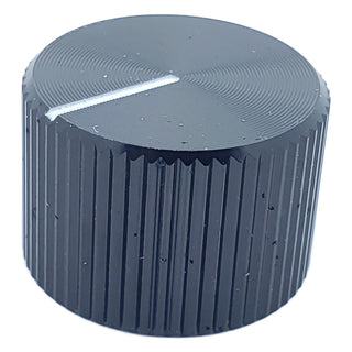 Black Knurled Aluminum Rotary Potentiometer Control Knob
