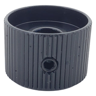 Black Knurled Aluminum Rotary Potentiometer Control Knob