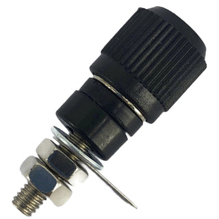 Black Binding Post - Panel Mount Wire Terminal Connector