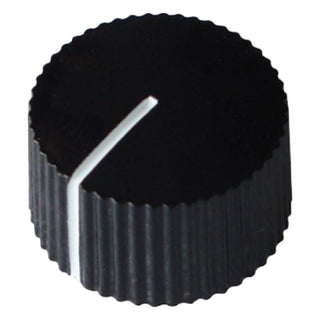 Black Potentiometer Knob with Pointer for 1/4 Inch Shaft