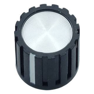 Compact Black Potentiometer Knob for 1/4 Inch Shaft