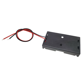 2 AA Battery Holder - Open Frame Case with Wire Leads