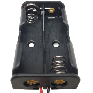 2 AA Battery Holder - Open Frame Case with Wire Leads
