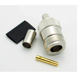 N Female 3 Piece Crimp Connector for LMR-240