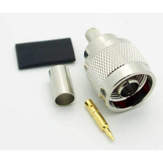 N Male 3 Piece Crimp Connector for LMR-240