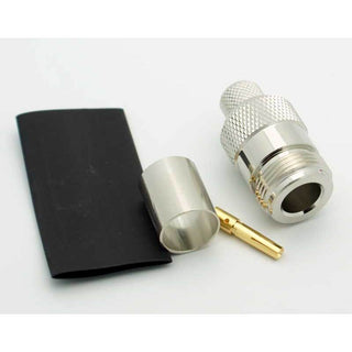 N Female 3 Piece Crimp Connector for LMR-400