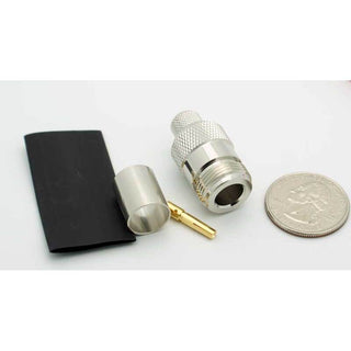 N Female 3 Piece Crimp Connector for LMR-400