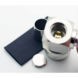 N Male Right Angle 3 Piece Crimp Connector for LMR-400