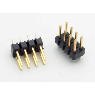 8 Pin Male Dual Row Header Connector PC Mount 0.1"