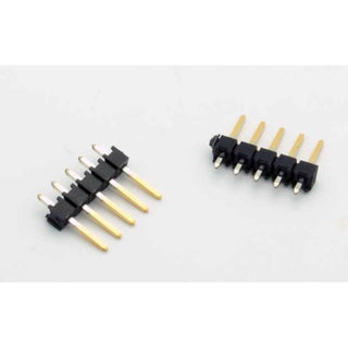 5 Pin Male Single Row Header Connector PC Mount 0.1"