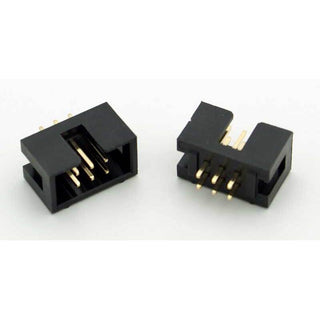 6 Pin IDC Male Header Connector PC Mount 0.1"