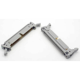 50 Pin IDC Male Header Connector PC Mount 0.1" - Latching