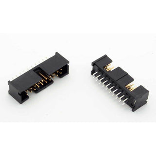 20 Pin IDC Male Header Connector PC Mount 0.1"