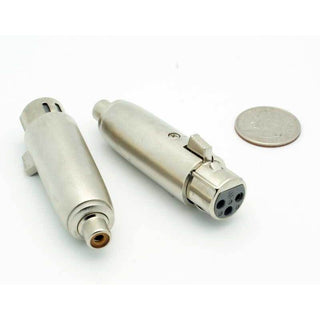 A3F XLR Female Plug - RCA Female Adapter