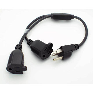 12" AC Power Y Splitter Cable