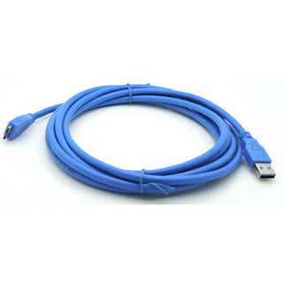 10' USB 3.0 Micro B Male to USB A Male cable