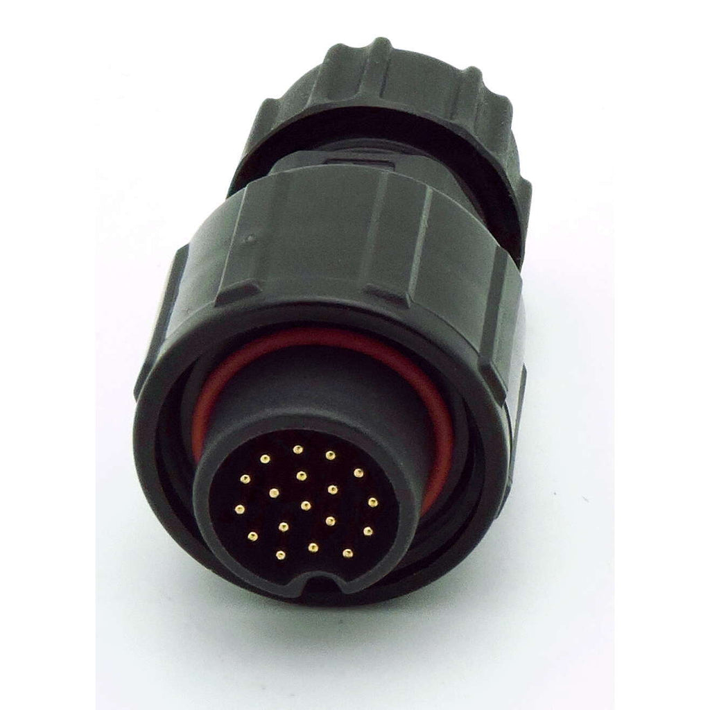 LARGE Series Waterproof Connector - 18 pin Male Inline