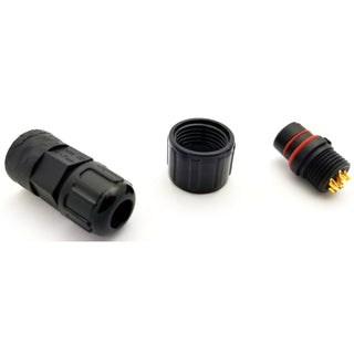 Standard Series 6 Pin Male Inline Waterproof Connector - 20 AWG